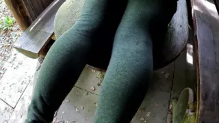 Ass punching and whipping in public