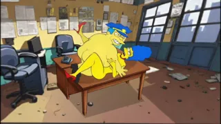 Police Sex Story. A Married Housewife Fucks with a Sheriff For Her Husband. Cartoon Parody. Animation. Comic.  Simpson Parody
