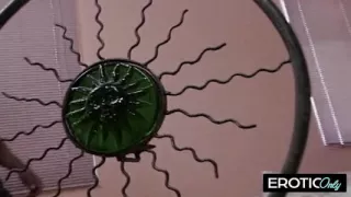 MILF on all fours, moaning “harder” while daddy pounds