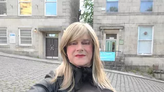 Sissy outdoors again in Lancashire