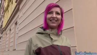 Pierced Pink Hair Babe Pov Fucked 4 Cash After Casting