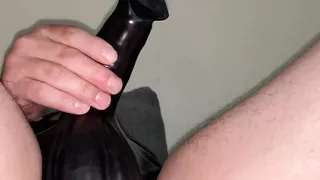 Latex Sheath Cock Play