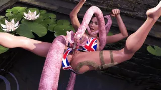 Hot Girl with Big Tits Rough Fuck with Alien Monster Cockham Superheroes 23