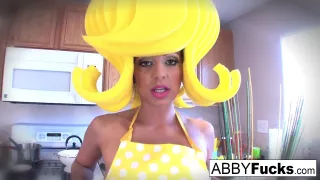 Surreal Kitchen Dress Up With And Her Giant Cucumber - Abigailmac