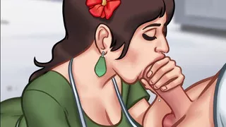 hot aunty make seen in cartoon