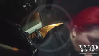 Playing in Public at the Rest Area in the Car