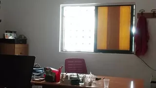 Hot gay bitsh honey big  takes off his clothes at work