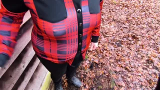 Beating her breasts red