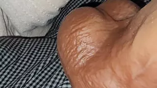 Step mom handjob massive 9 inch of dick without shame making step son happy