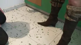 Milf using her slave husband for her frustrations