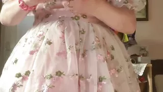 In babydoll outfit, take off the outfit to find yourself in a diaper