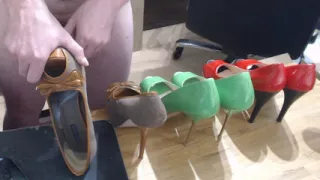 Sexy Peep Toe High Heels Fucking