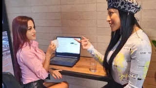 Horny teacher squirts in Mariana Martix's mouth