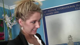 Fresh girl Alysha Rylee horny with golden hair gets her