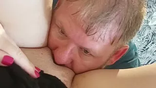 Female POV - Hubby Eating My Pussy