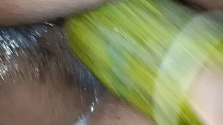 I inserted a 9 inch cucumber into my pussy today.