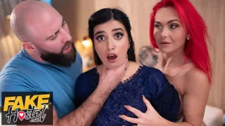 Fake Hostel - Shy Pakistani sister has sexual awakening in exciting threesome with British couple