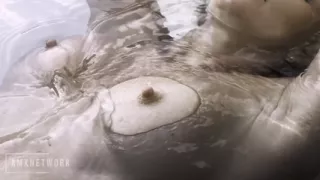 SWIMMING pool photoshoot with naughty NUDE Croatian model in AUSTRALIA