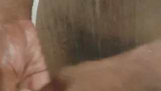 in the shower tugging my  c with soap. Wishing I had someone to slurp up my  Thing