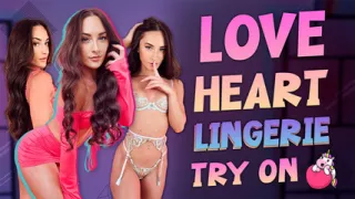 Love Hearts Lingerie Try On - Hannahjames710