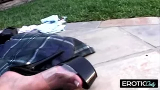 He fingers her deep, then pounds her dripping pussy