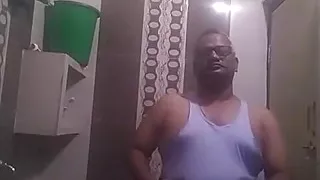 At Bathroom My Solo Nude