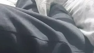 Step mom in bed handjob step son dick making him hard