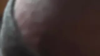 He Is Enjoying a Private Moment of Happiness in His Space.