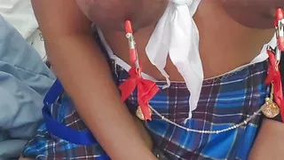 Riding a Back Massager ❤️