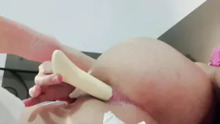 First DP In Pussy And Anal