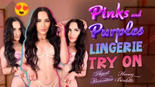 Pinks and Purples Lingerie Try On - Hannahjames710