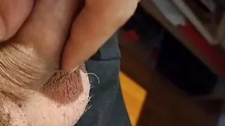 Horny cock while wixing