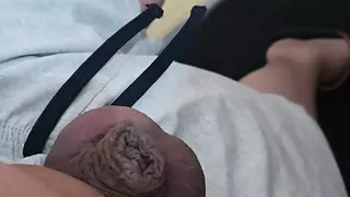 Step mom doesn't wear panties under mini skirt and step son show his dick