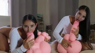 New Experience with Futanary Doll and Mutual Orgasms