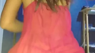 Detonating beautiful buttock in lingerie