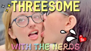 Nerds Fucking And Sucking Cum In Tasty Threesome