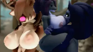 SURVIVING THE NIGHT AND GETTING FUCKED IN THE WOODS BY A FUTANARI! - The Haunted Acres