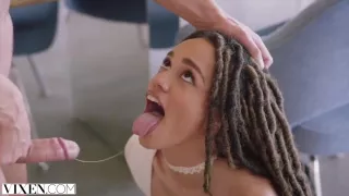 Hellcat Hot Babe Assistant Blackmails Boss For Sex Act - Julie Kay And Jean Val Jean