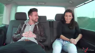 Mea Melone & Wendy Moon join hardcore orgy in dirivng car