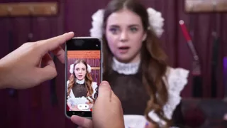 Low Teen Girl Got the Wrong Door! Doused with Cold Water