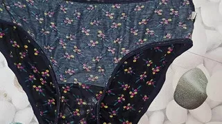 Cumshot???? on aunty's panties