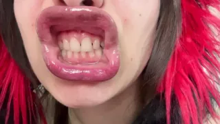 I make phlegm faces ASMR latina  face fetish mouth fetish