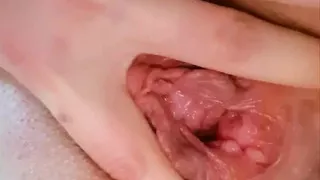 Girl sneaks into the bathroom to masturbate deeply