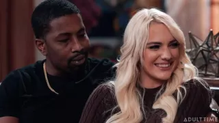 Adult Time - Nervous Kenna James Tires Passionate First 3-way with Hubby and Hot Neighbour!