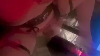 CD Krissy Sweets playing with her she stick in high heels