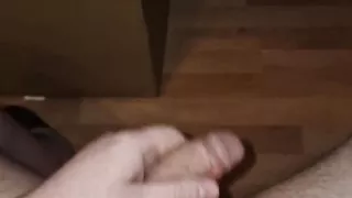 Jerking My Uncut Cock and Cumming Over My Beefy Hairy Belly.