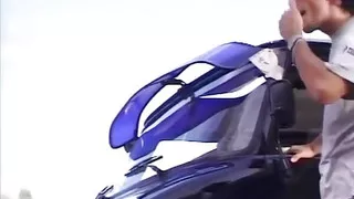 Threesome! Two Beautiful Young Women Get Fucked Outdoors by a Guy and Suck His Balls Empty.