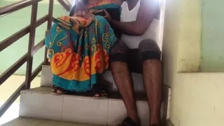 chennai cheating wife enjoying doggy style fucking in balcony steps with house owner