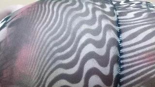 My Stepfather Saw My Thong and Pussy in Transparent Leggings