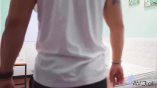 A cheating boyfriend asks his sexy girl to cheat on him with his best friend